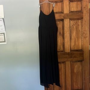 Black Chiffon Tank Jumpsuit
